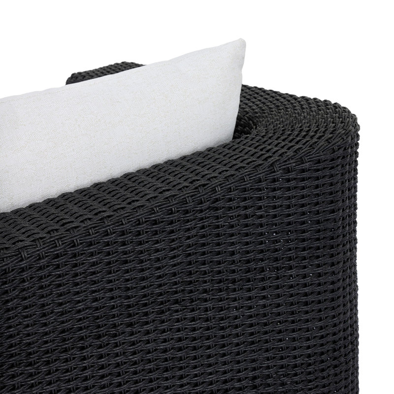 Westby Outdoor Chair-Faux Black Hyacinth, Faux Black Hyacinth, Alessi Linen