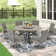 Allure Patio 60" Round Dining Set With Removable Lazy Susan