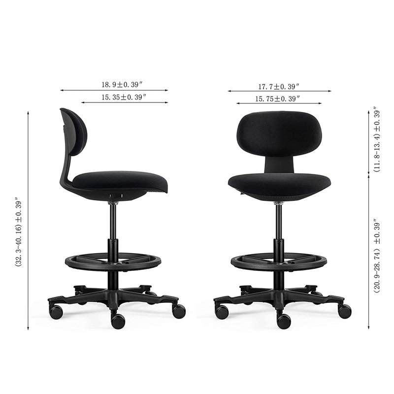 Polyester Blend Drafting Chair