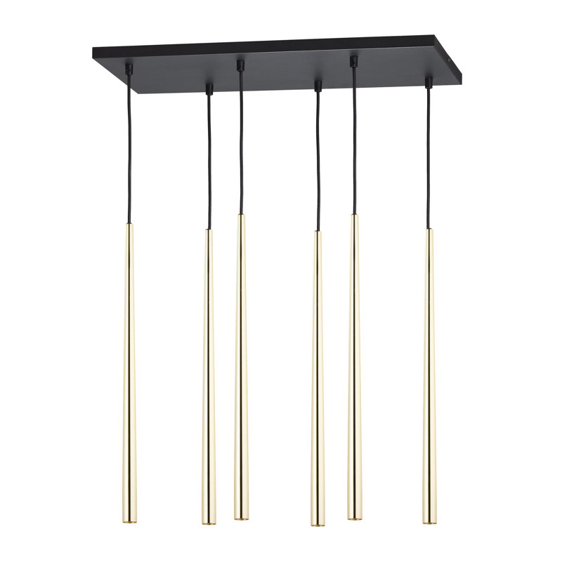 Piano 6 - Light Cluster Pendant, Gold colours
