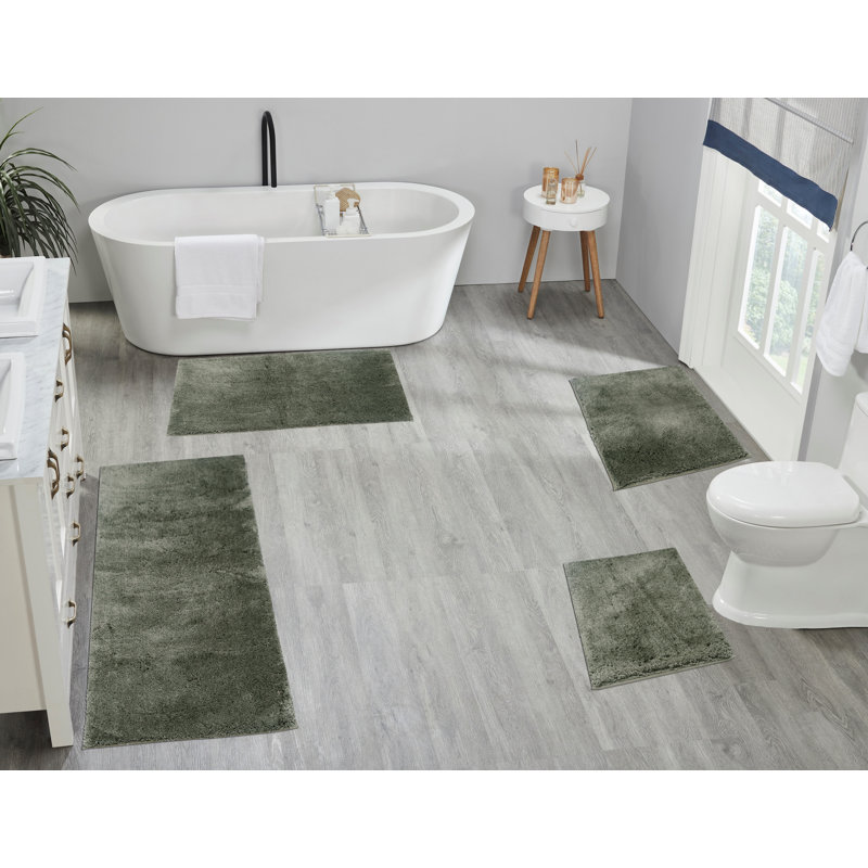Ultra Luxe Bath Mat, 32" L x 20" W, Sage