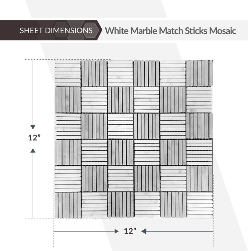 Athens Grid Polished Marble Tile