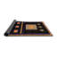 Tapis décoratif multicolore à motif abstrait-676831903