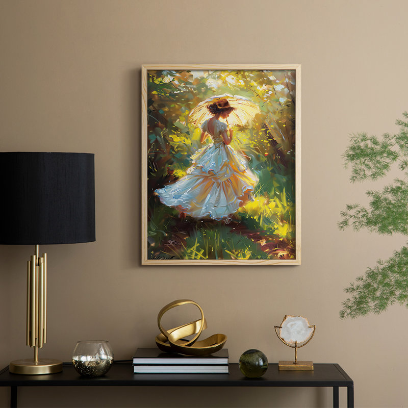 «WOMEN Series DCCCLxxxx», reproduction encadrée - bois massif, Naturel, H 15 po x l 12 po