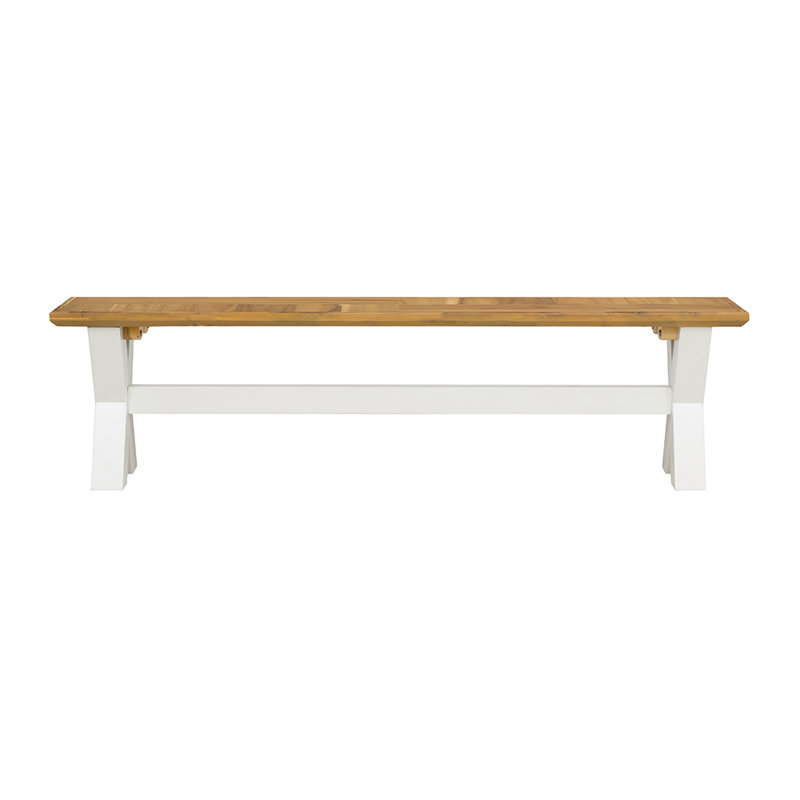 Banc en bois massif 69 x 13,5 x 18,5 po 