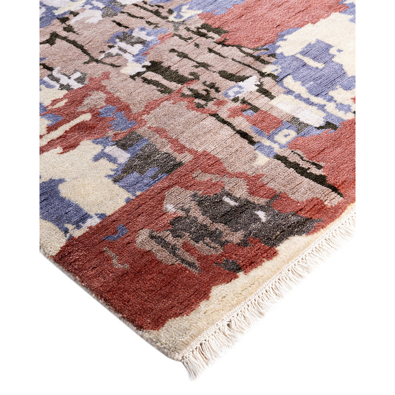 Overdyed One-of-a-Kind 8' 2" X 10' 3" Hand Knotted Area Rug