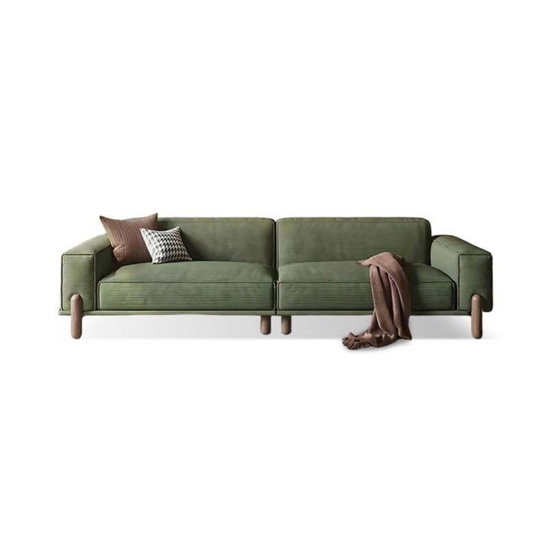 Coussin vert modulaire Corduro, 30.71" H x 110.24" W x 37.4" D, 4, Green