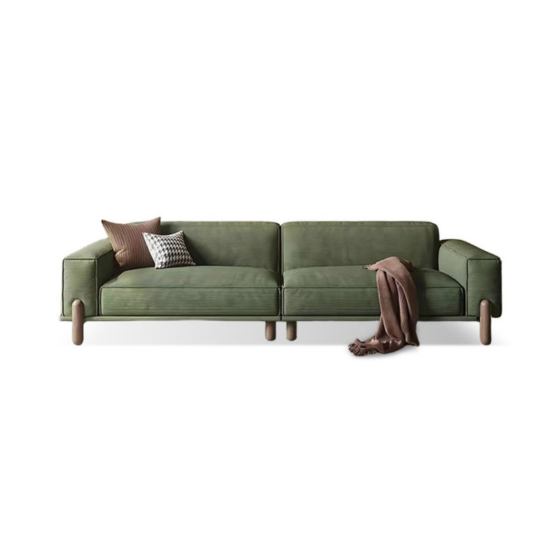 Coussin vert modulaire Corduro, 30.71" H x 110.24" W x 37.4" D, 4, Green