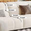 Coussin blanc modulaire 100% polyester-1204117042-1204117043-1204117046