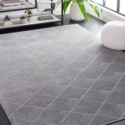 Motif et tapis uni 414 gris
