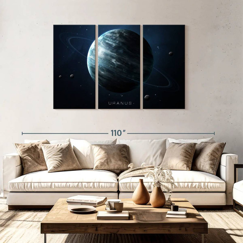 Oberle Planet Uranus, 48" H x 74" W