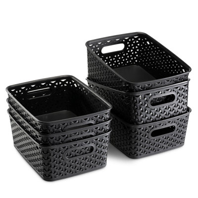 Hasson Plastic General Basket 6 Set
