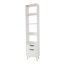 Grande étagère de rangement autoportante autoportante avec tiroir et 4 tablettes ouvertes pour le bureau personnel-1809315961