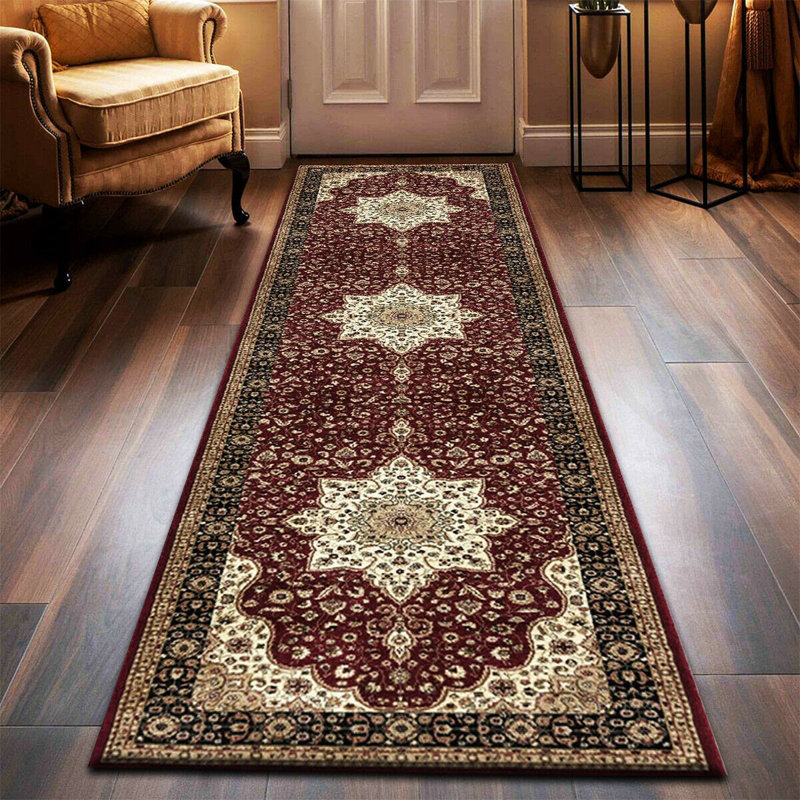 Non Slip Large Traditional Rugs Living Room Bedroom Carpet Hallway Runner Rug, Rectangle 80 x 150cm