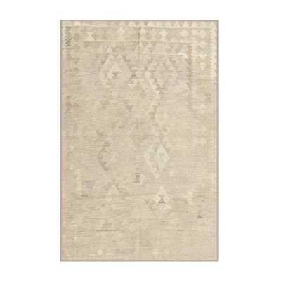 Tapis contemporain ivoire