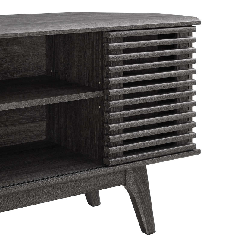 Render 46" Corner TV Stand by Modway, Charcoal
