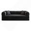 Canapé à compression de 78,8 po, canapé-lit convertible au sol avec accoudoirs avec dossier coussiné, canapé-lit futon, canapé modulaire sans accoudoirs Loveseat, tissu velours côtelé, pour le salon, la chambre à coucher, noir-442344766