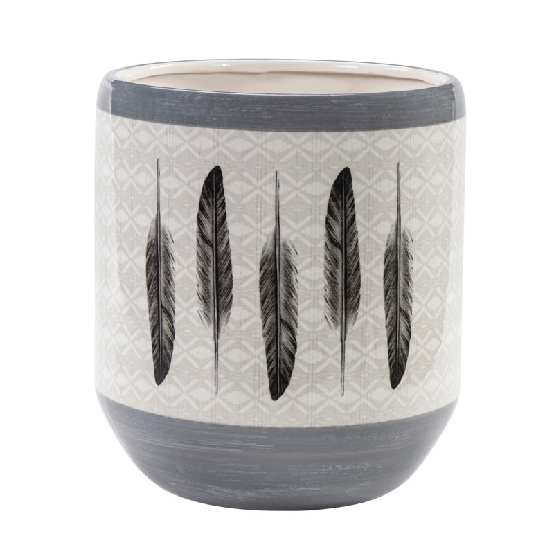 Poubelle en céramique Feather Design