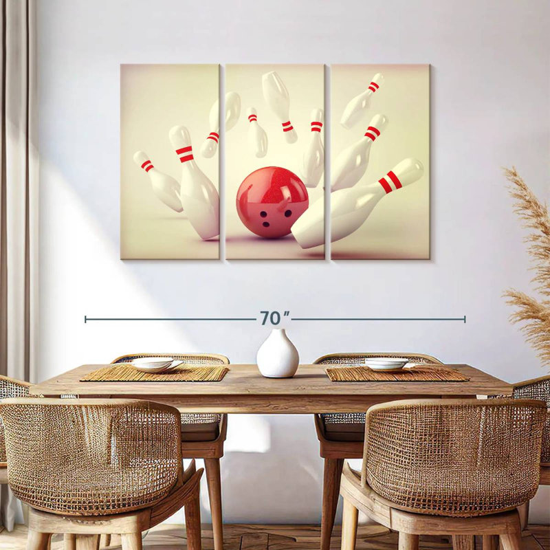 Bowling Strike, 36" H x 57" W