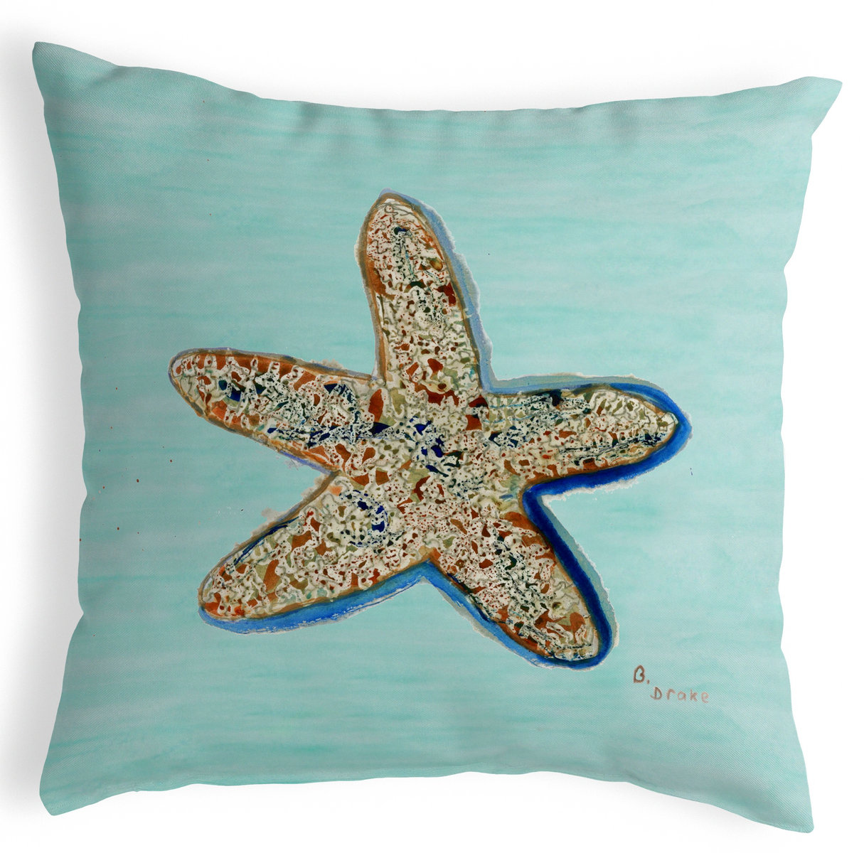 Betsy Drake Interiors Starfish Indoor/Outdoor Lumbar Pillow Wayfair