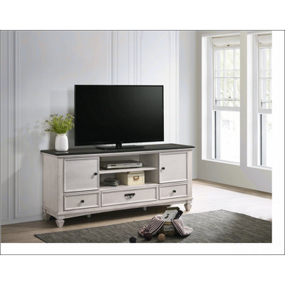 1pc Two-Tone Antique Finish 3 Drawers 2 Sliding Door Knob Pull Handle Vintage-inspired Metal Hardware Entertainment Console TV Stand -  One Allium Way®, E28980AB133C4D51B894279F8A3D190E
