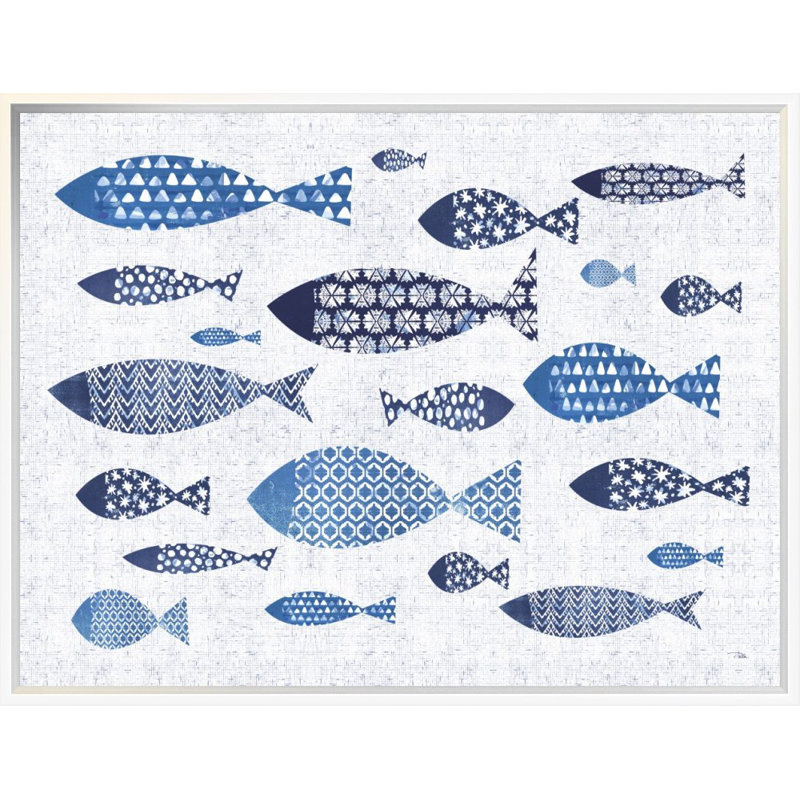 Toile blanche à imprimé "pela studio, H 18 po x l 24 po x P 2 po, Toile tendue, Aucun mat
