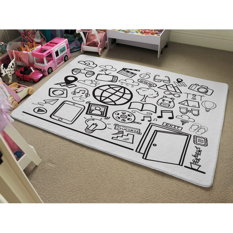 Kittredge Shag Area Rug, Rectangle 140 x 200cm