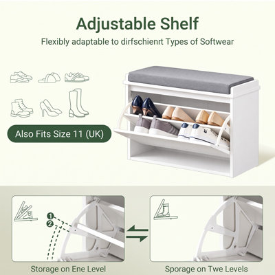 5 - Pair Shoe Storage Bench