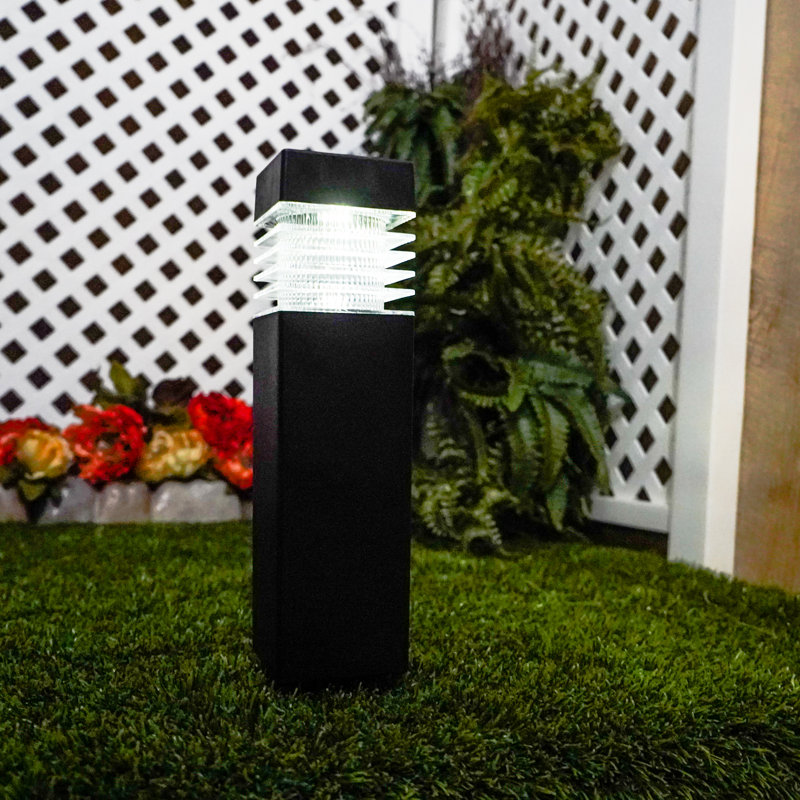 Black Solar Powered Integrated LED Pathway Light Pack