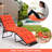 2 Pcs 73" Lounge Chaise Cushion Padded Recliner Cushion Indoor Outdoor-86545211-86545204