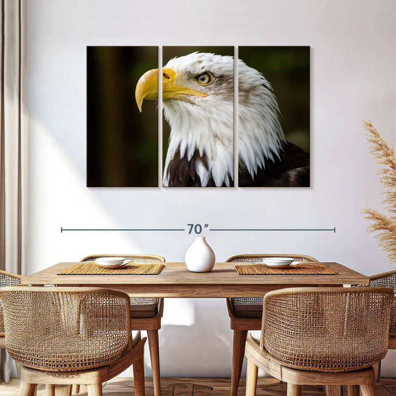 Brampt Fierce Bald Eagle, 36" H x 57" W