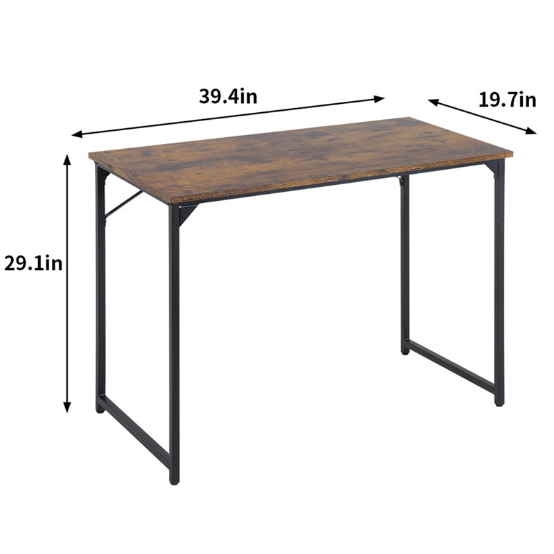 Bureau d'écriture Drye, Brun, H 29,1 po x l 39,4 po x P 19,7 po