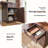 Modern Executive Desk With Power Outlet, Wood Home Office Desk With Drawer & Storage Cabinet-1257385652
