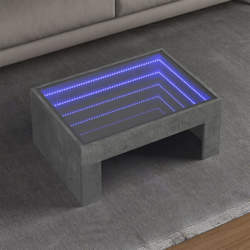 Cyndal Coffee Table, Grey Sonoma, 30cm H x 70cm L x 50cm W