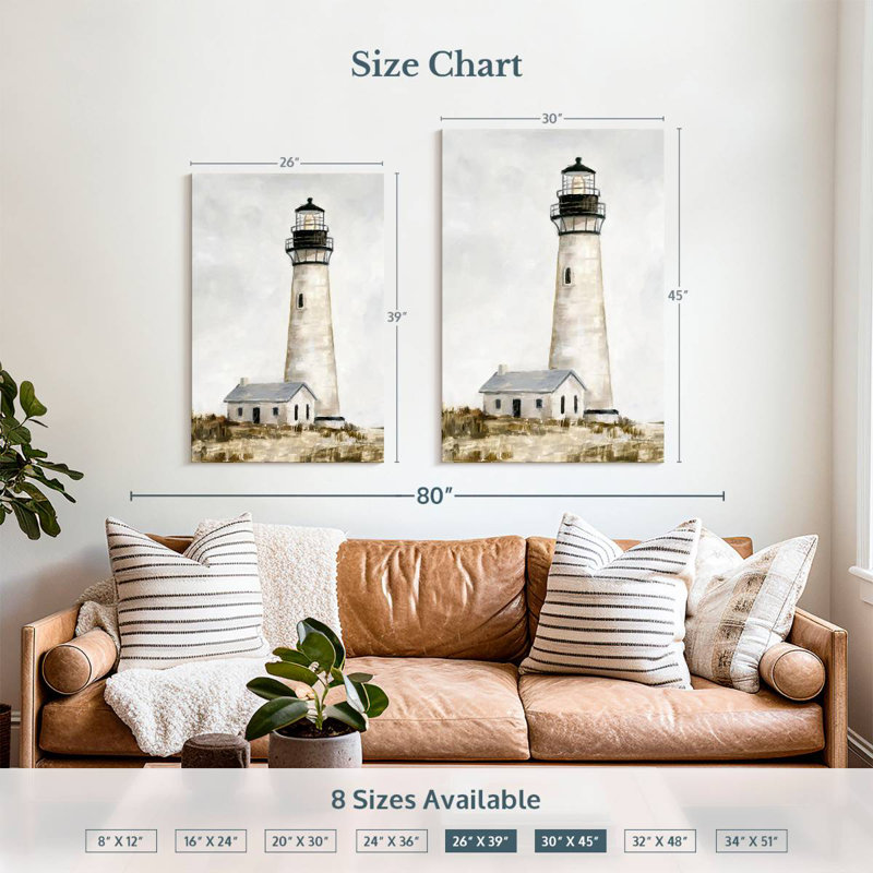 Rustic lighthouse ii Aletra, H 39 po x l 26 po