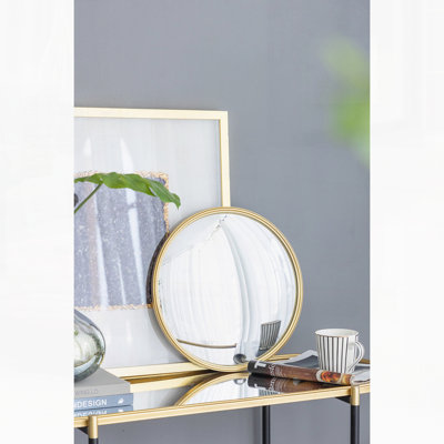 Miroir rond de 15 po avec miroir rond et cadre en fer