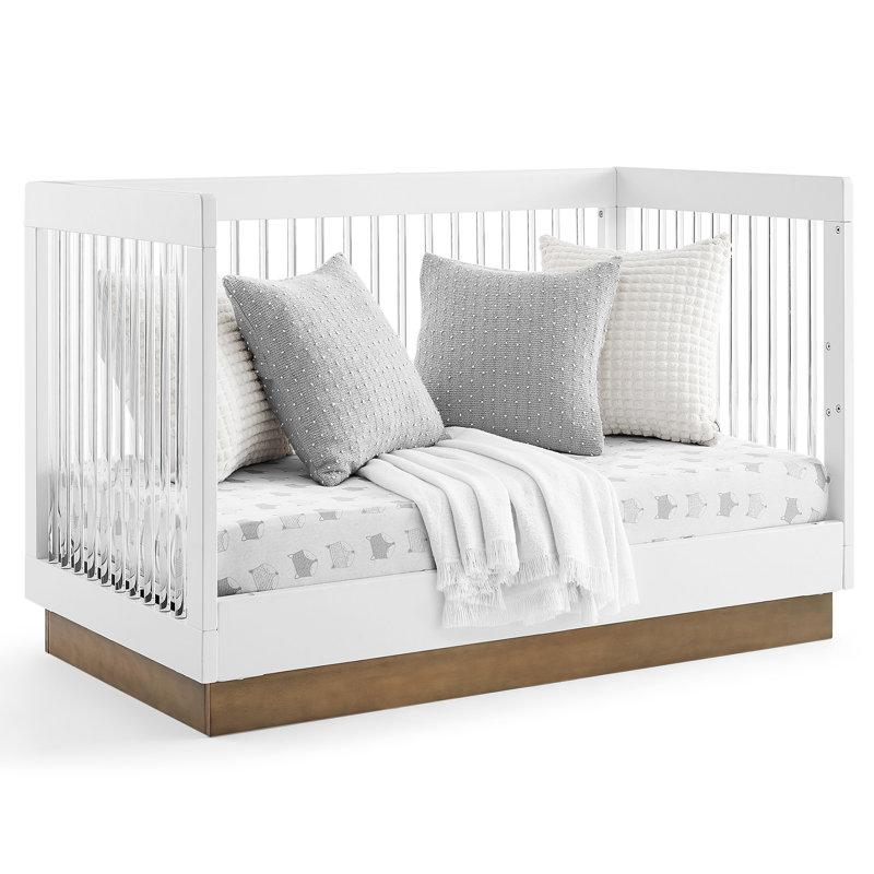 James 4-in-1 Convertible Crib, White