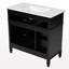 36" Bathroom Vanity With Sink, Black Bathroom Cabinet With Drawers, Solid Frame And MDF Board, One Package-485988134