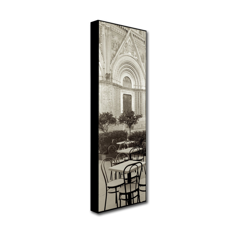Alan Blaustein «Orvieto Caffe I», reproduction de photo sur toile tendue, H 19 po x l 6 po x P 2 po