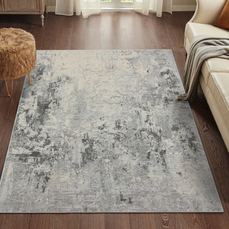 Tapis abstrait gris, Rectangle 8 pi x 10 pi