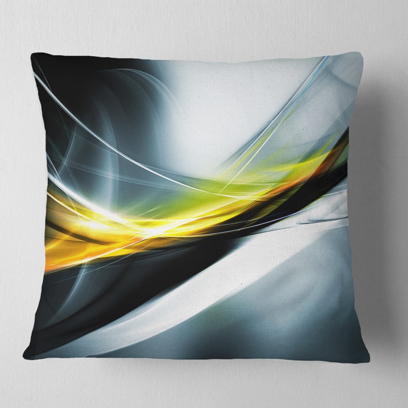 Motif scintillant - coussin imprimé abstrait, Gris