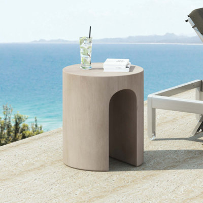Table d'appoint d'extérieur ronde en U MGO