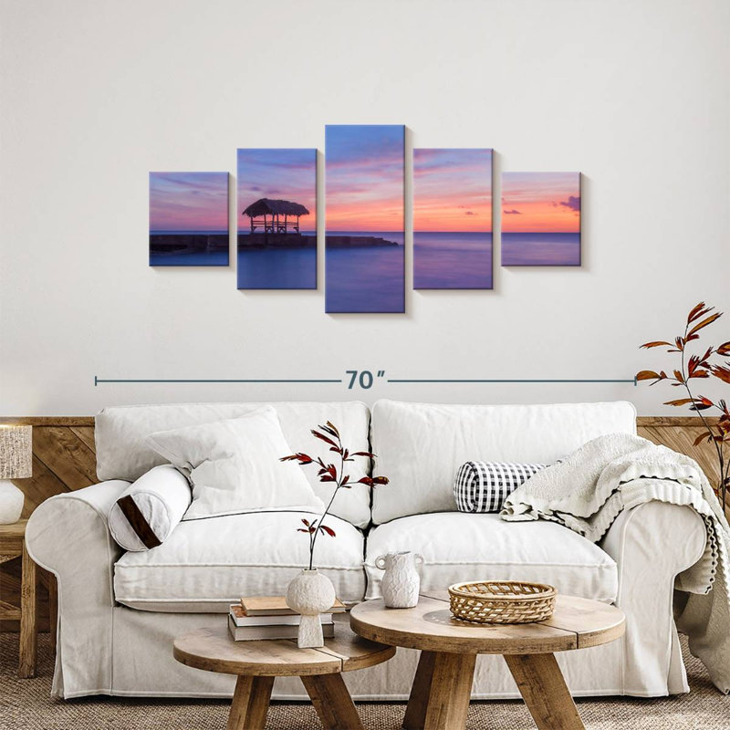 Pigeon Point, coucher de soleil, ciel, H 24 po x l 55 po