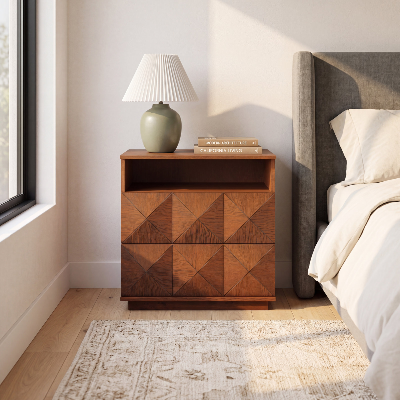 Iriye Nightstand, Walnut