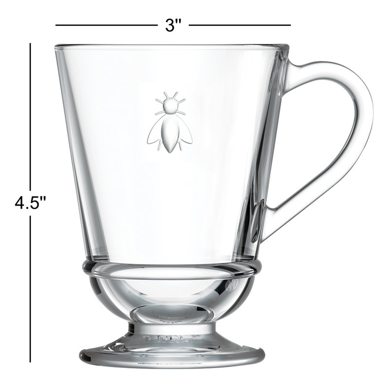 Napoleon Bee Glass Coffee Mug
