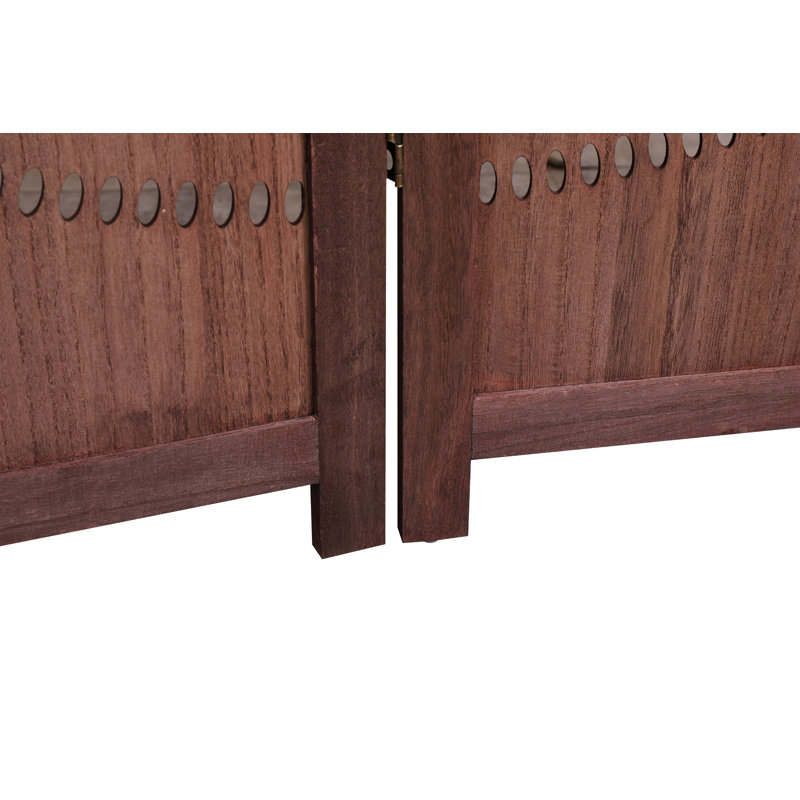 Khadesia 65'' H Solid Wood Folding Room Divider, 4