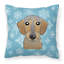  Coussin décoratif en forme de teckel 14 po Snowflake