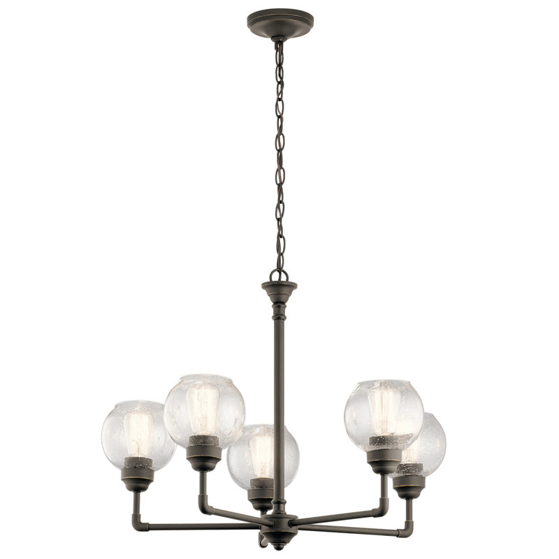 Niles 5 - Light Dimmable Classic / Traditional Chandelier, Olde Bronze