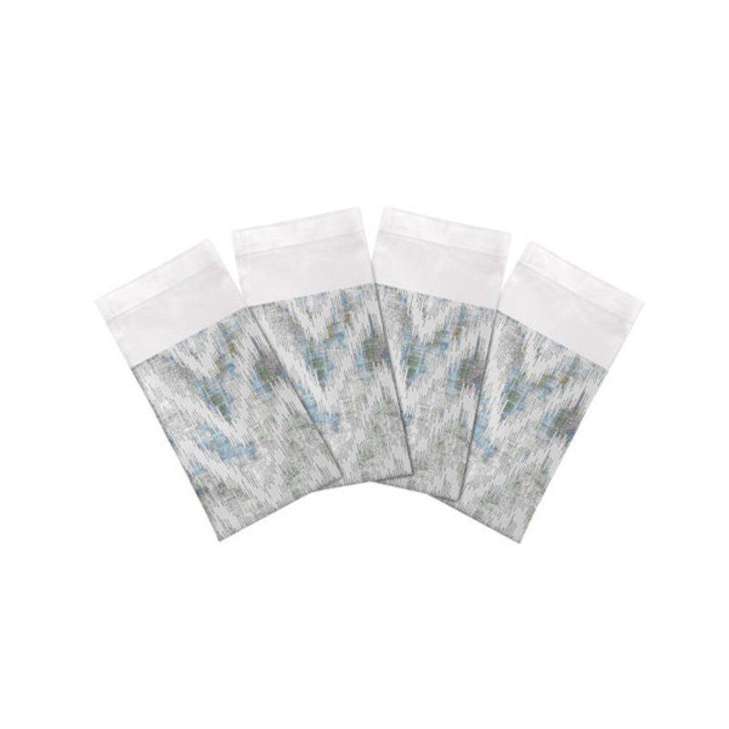 Serviettes de table en satin de coton à chevrons, Opulence