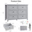 Commode 6 tiroirs Grey-1010911247